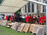 Sandleheath Band playing at Fordingbridge