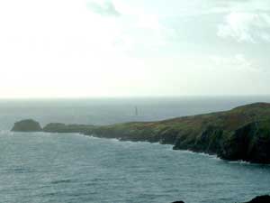 Chicken Rock Lighthouse - a faint view