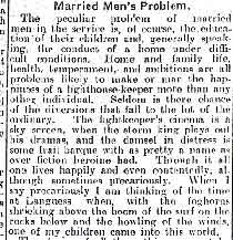 Part of a newspaper article written by Robert Clyne, where he mentions a storm at Langness, at the time of the birth of one of his children.