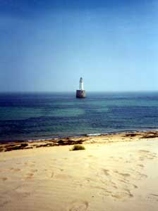 Rattray Head Lighthouse on a sunny day